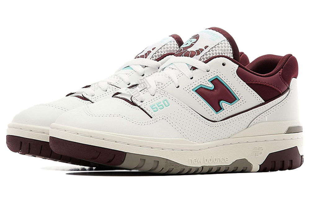 Кроссовки New Balance Nb 550 White Burgundy