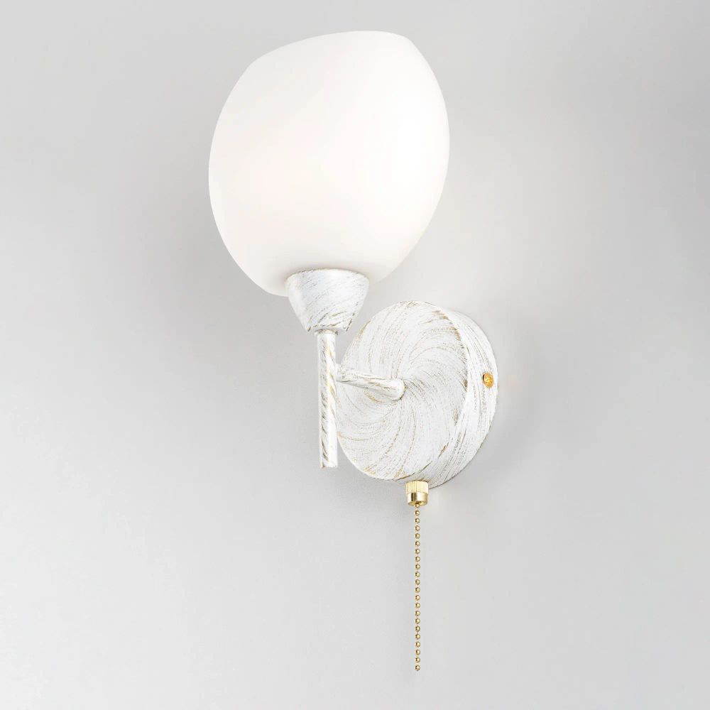 Citilux Флорида CL148310 Бра с выключателем Белое с патиной