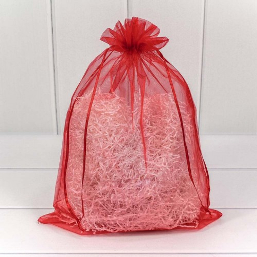 Мешочек 30х40см Органза (Красный)