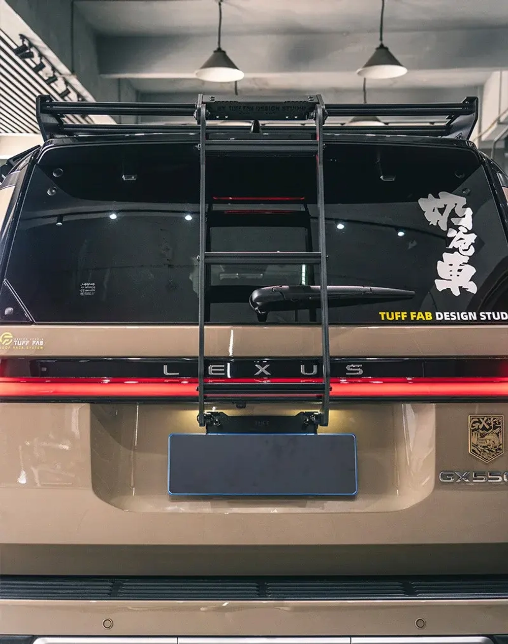 Платформа на крышу с лестницой и органайзером для Lexus GX 550 G550h 2024 Лексус багажник на крышу боковая лестница