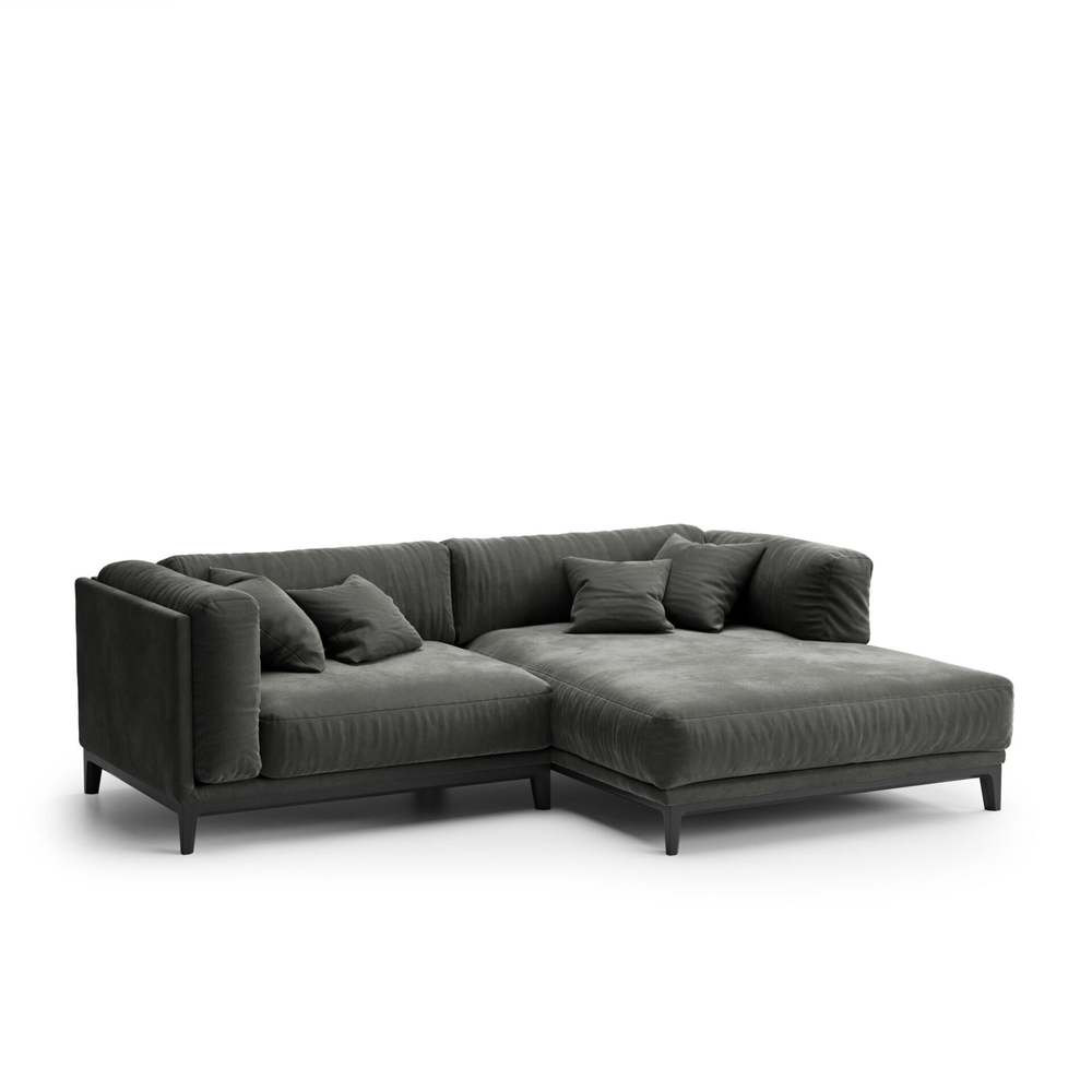 3-х местный нераскладной диван с кушеткой Case 901/908