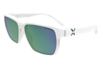 Спортивные очки HILX Rebel Shiny Solid White / Green Mirror Polarized Lens