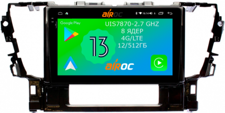 Магнитола для Toyota Alphard 3, Vellfire 2 H30 2015-2023 - Airoc 2K AU-1133 Android 13, TS20, 12/512Гб, SIM-слот