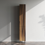 Шкаф-перал, напольный, левый, 30 см, двери, push-to-open, орех AM.PM Gem M90CSL0306HF