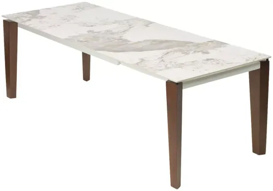 Стол ESMIR 180 GLOSS LUXURY PANDORA SOLID CERAMIC/орех