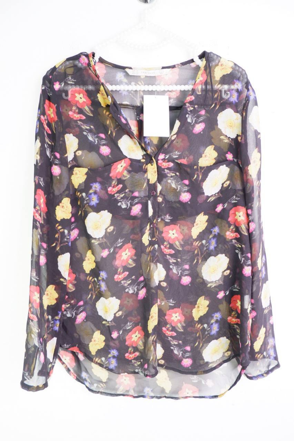 Блузка Zara тонкая, маркировка XS, визуально на 42 размер