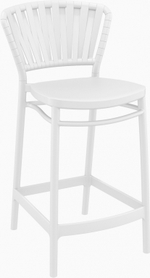 Стул пластиковый полубарный Siesta Contract Portofino, белый