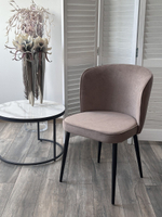 Стул М-City DISAUR Милано B5 Капучино, Велюр, Черный каркас