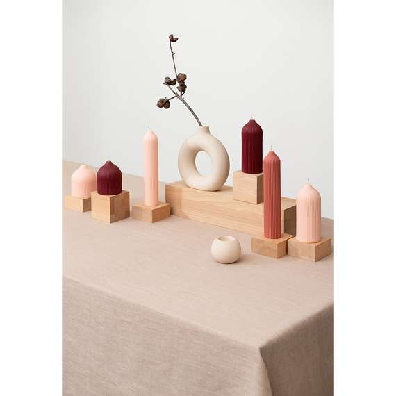 Свеча декоративная бордового цвета Edge 16,5 см