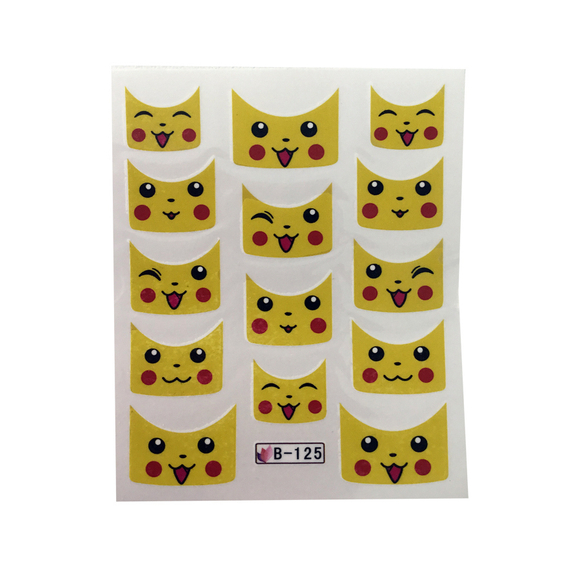 Деколи для ногтей "Пикачу"