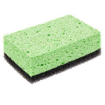 Губка целлюлозная комбинированная для удаления эпоксидной затирки 150x95x50 мм Россия Сибртех 86838