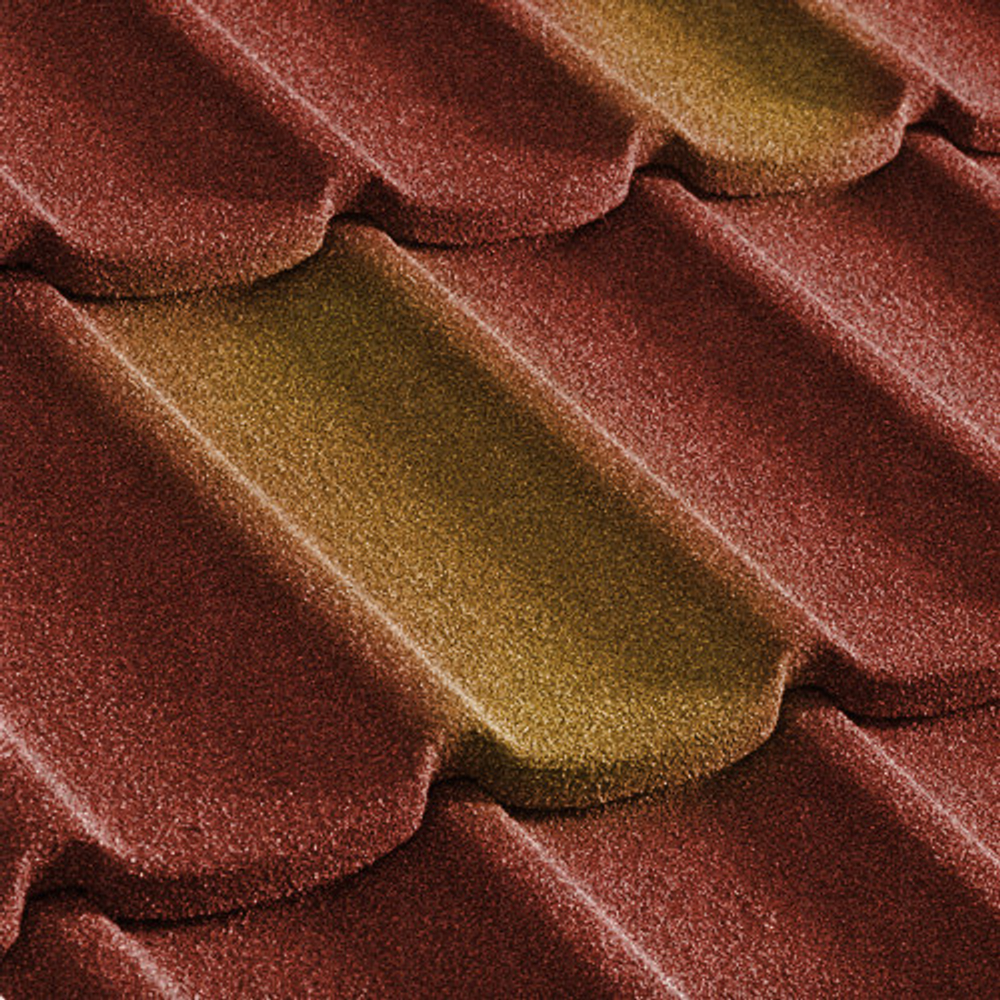 Черепица композитная Metrotile Mistral красно-желтая