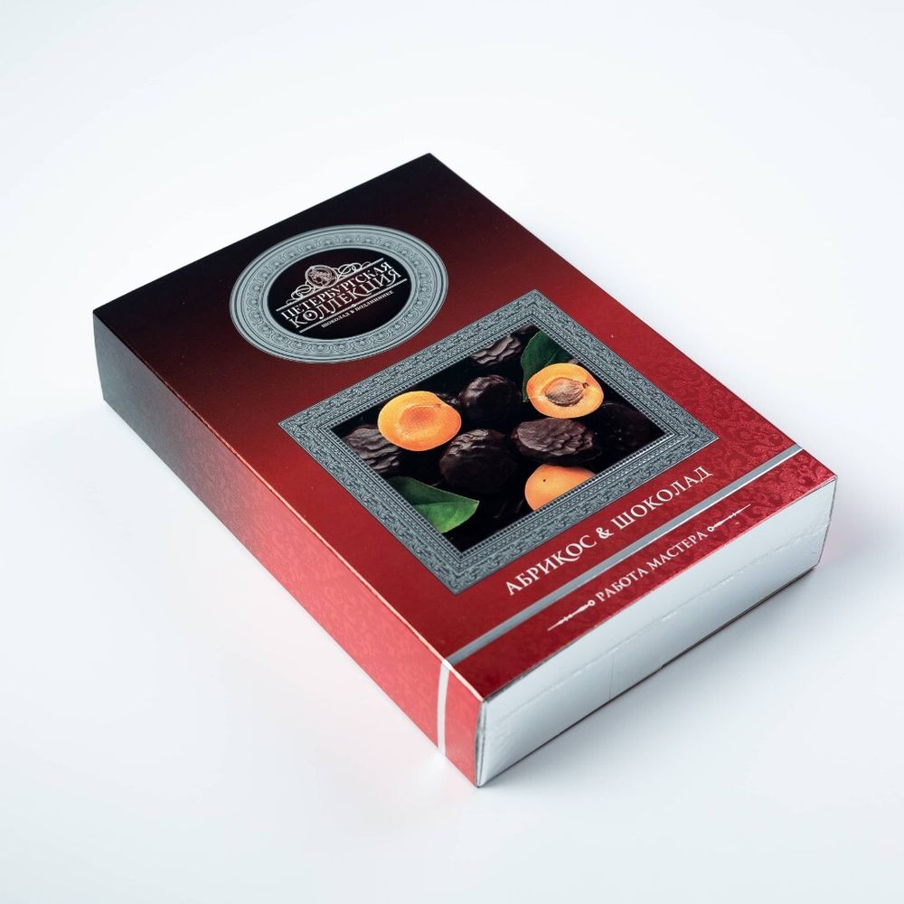 Конфеты шоколадные Абрикос, шоколад - Петербургская Коллекция 250 гр
