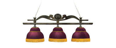 Лампа "Лео II" 3 плафона - клен