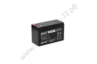 SKAT SB 1207 АКБ свинцово-кислотная тип AGM 12V 7Ач Iзар.2,1 А, ножевые клеммы