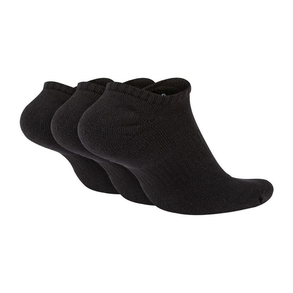 Теннисные носки Nike Everyday Cotton Cushioned No Show 3P - Black