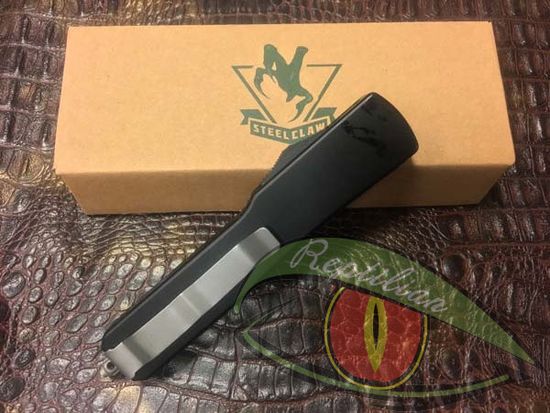 Складной нож Steelclaw MIC03 выкидной фронтального выброса c клинком из стали D2, рукоять алюминий