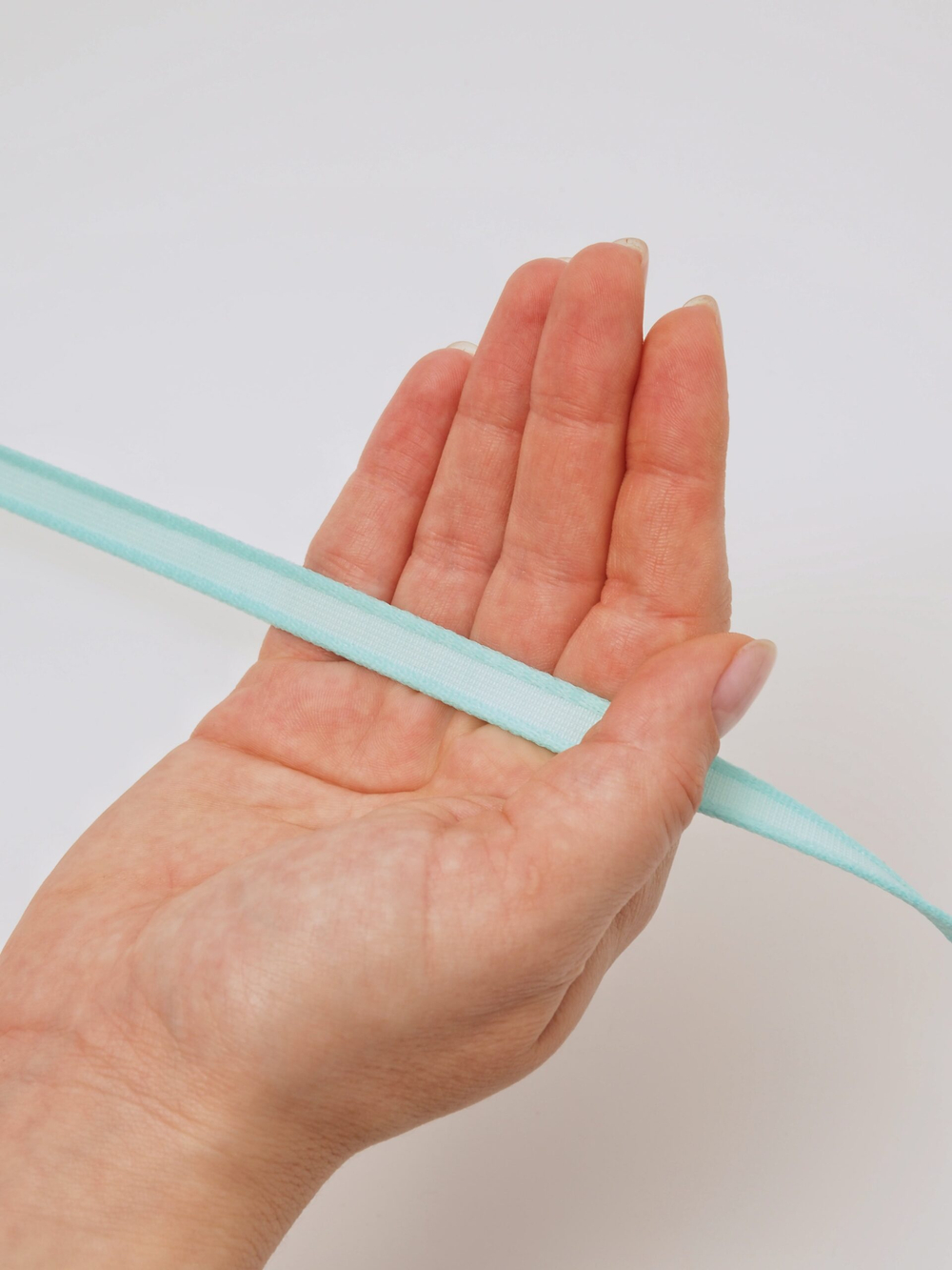 Туннельная лента яркий тиффани бесшовная ширина 10 мм