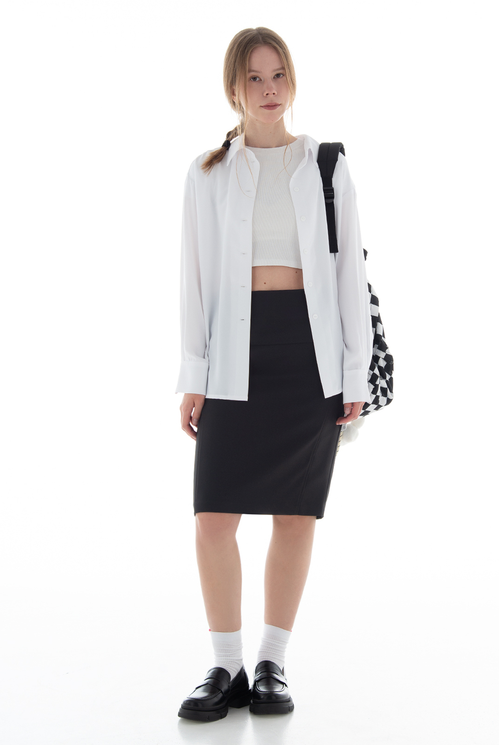 Юбка карандаш 1042оа-55, черный #70Ч011042оа-55