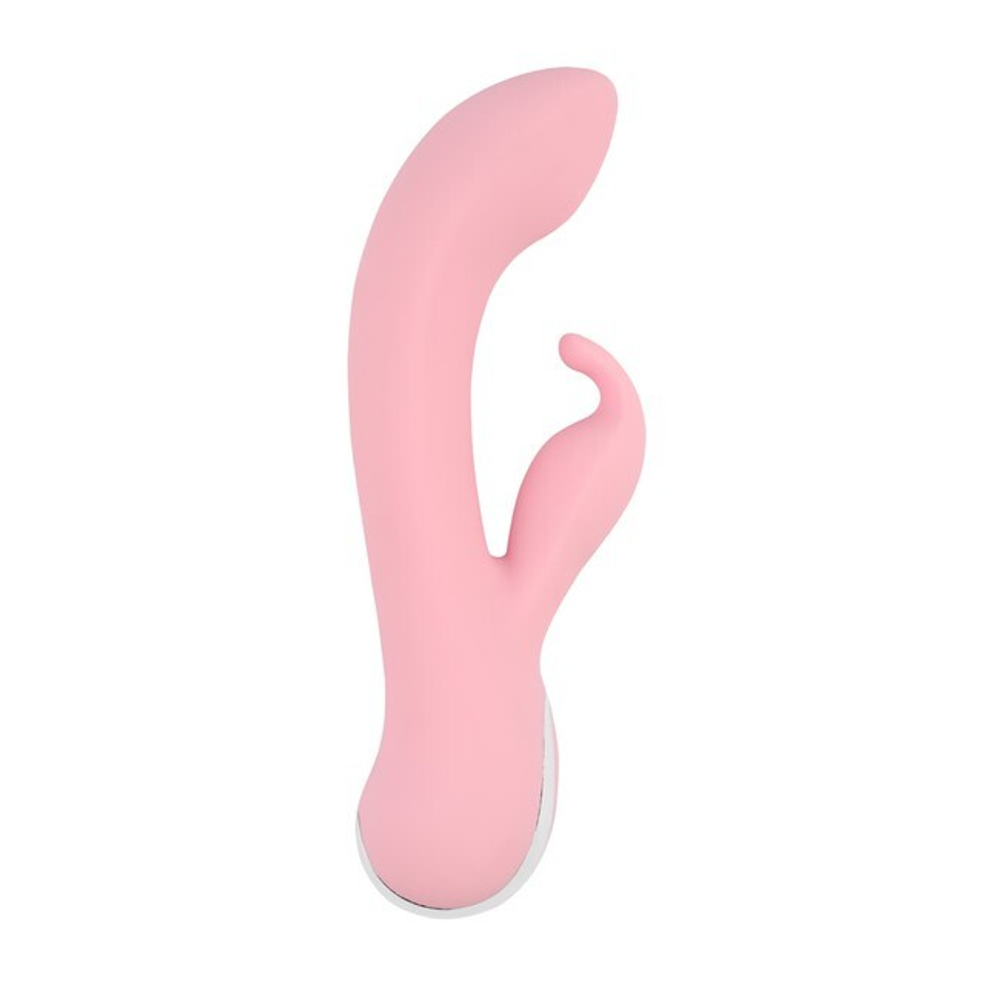Вибратор с клиторальным стимулятором Intimate G Rabbit, розовый (Цвет: розовый)
