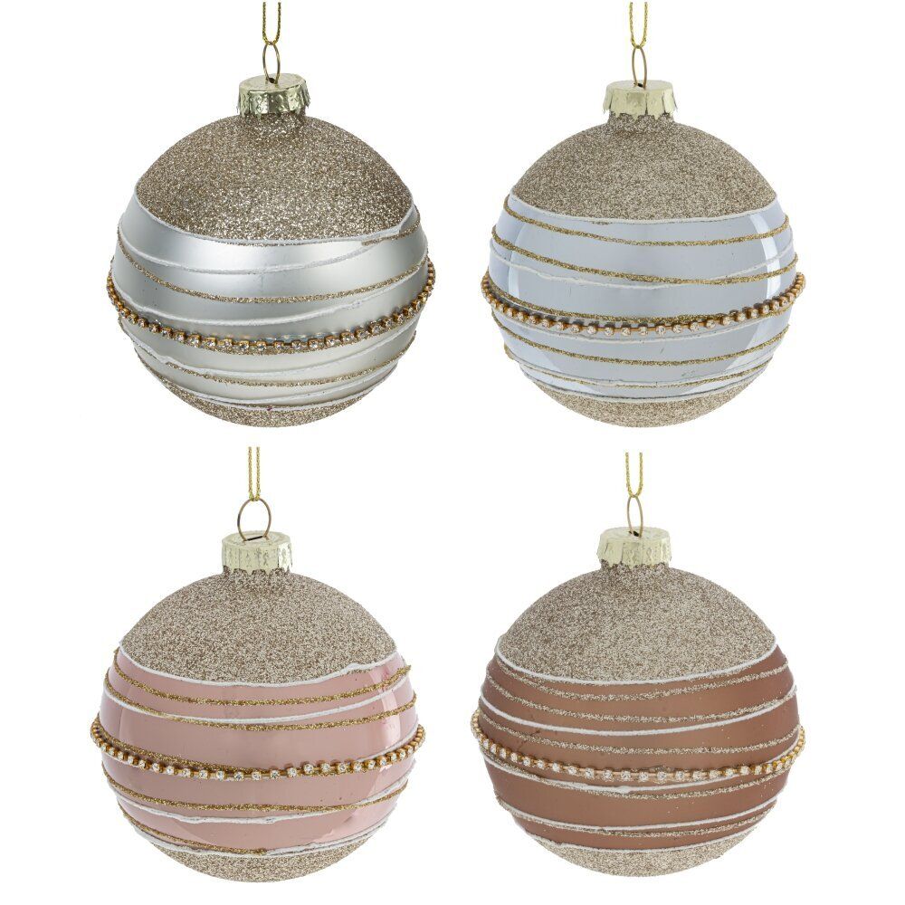 GAEM Набор из 12шт Украшение новогоднее "Шар", D 8 см, L35 W25 H8,5 см