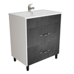 Тумба д/ванной "Сура-70"  под раковину МАРГО-70 (MIXLINE) (ПВХ)