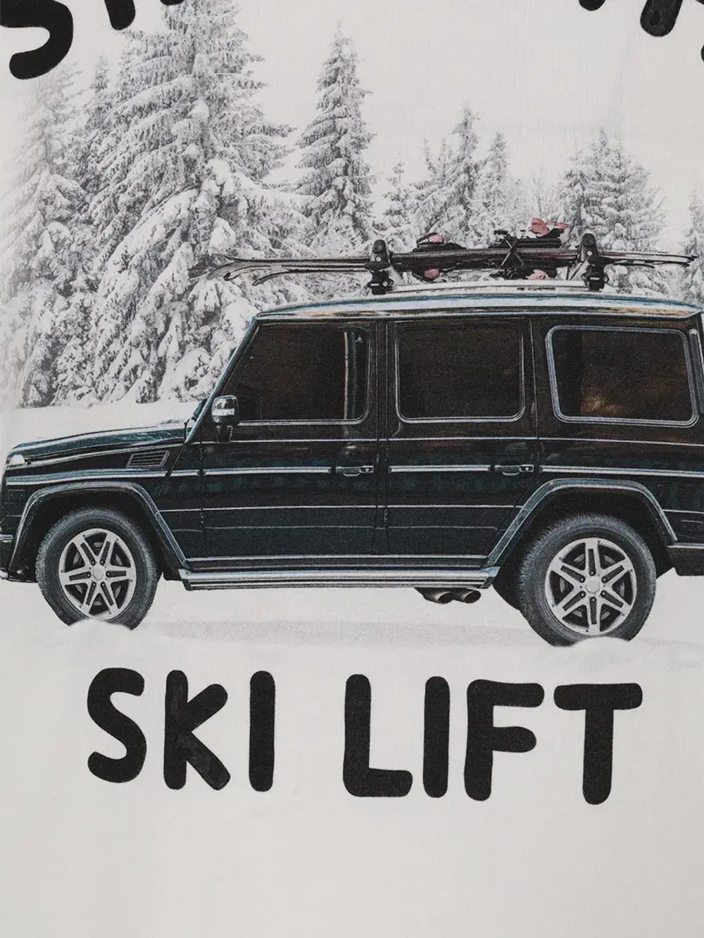 Футболка муж. Saint Barth SKI LIFT белый гелентваген