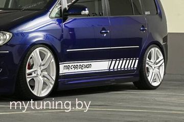 Накладки на пороги V.1 для VW TOURAN 2003-2010