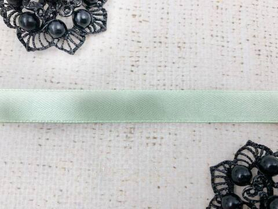 Лента атласная, ш. 1,2 см, светлая мята