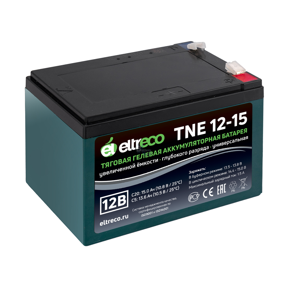 Аккумулятор Eltreco TNE12-15 F2 (AGM+GEL)