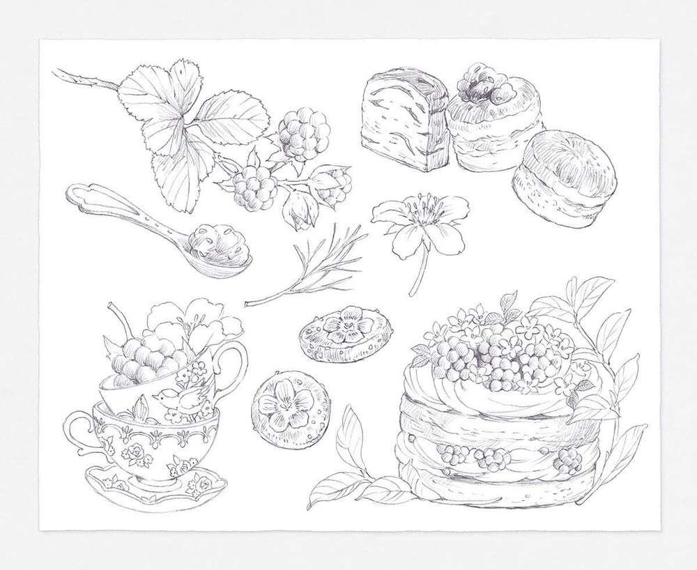 [Vol.2] Wild mouse Yururi's journey sketch. Coloring Book