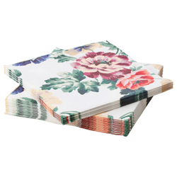 IKEA SMAKSINNE  (ИКЕА СМАКСИННЕ)  -  Салфетки, разноцветные/цветочные, 33x33 см