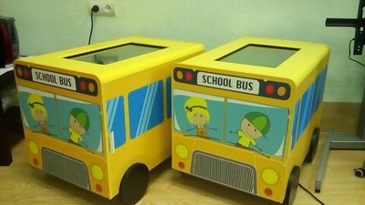 "Автобус кубик" интерактивный сенсорный стол (Windows)