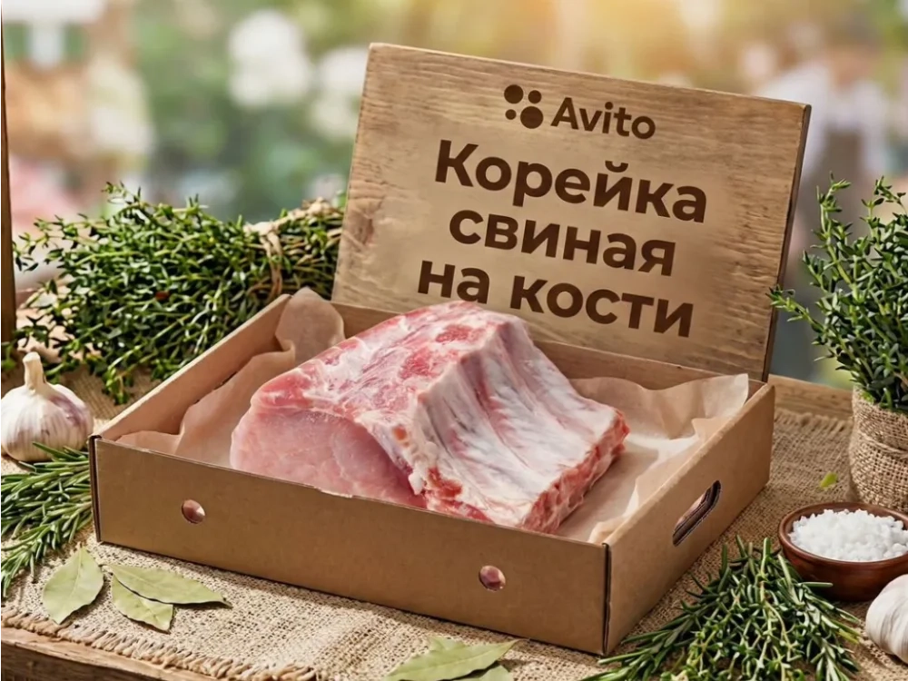 Корейка свиная на кости охлаждённая