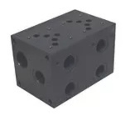 PD10-10A2-ST - Двухместная стальная плита для гидравлических распределителей и клапанов NG10