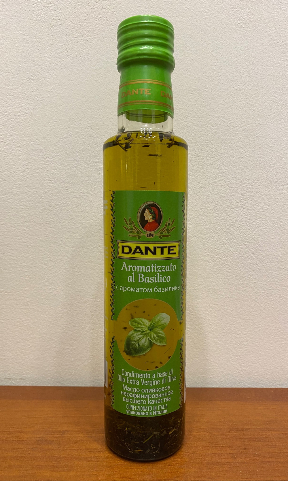 Масло оливковое Dante БАЗИЛИК Extra Virgin 250 Италия