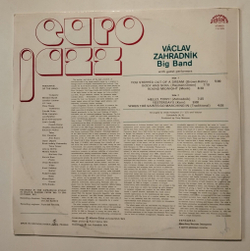Винтажная виниловая пластинка LP Vaclav Zahradnik Big Band Euro Jazz (Чехословакия 1974)