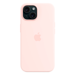 Силиконовый чехол с поддержкой MagSafe Apple Silicone Case для iPhone 15, Light Pink (Светло-розовый)