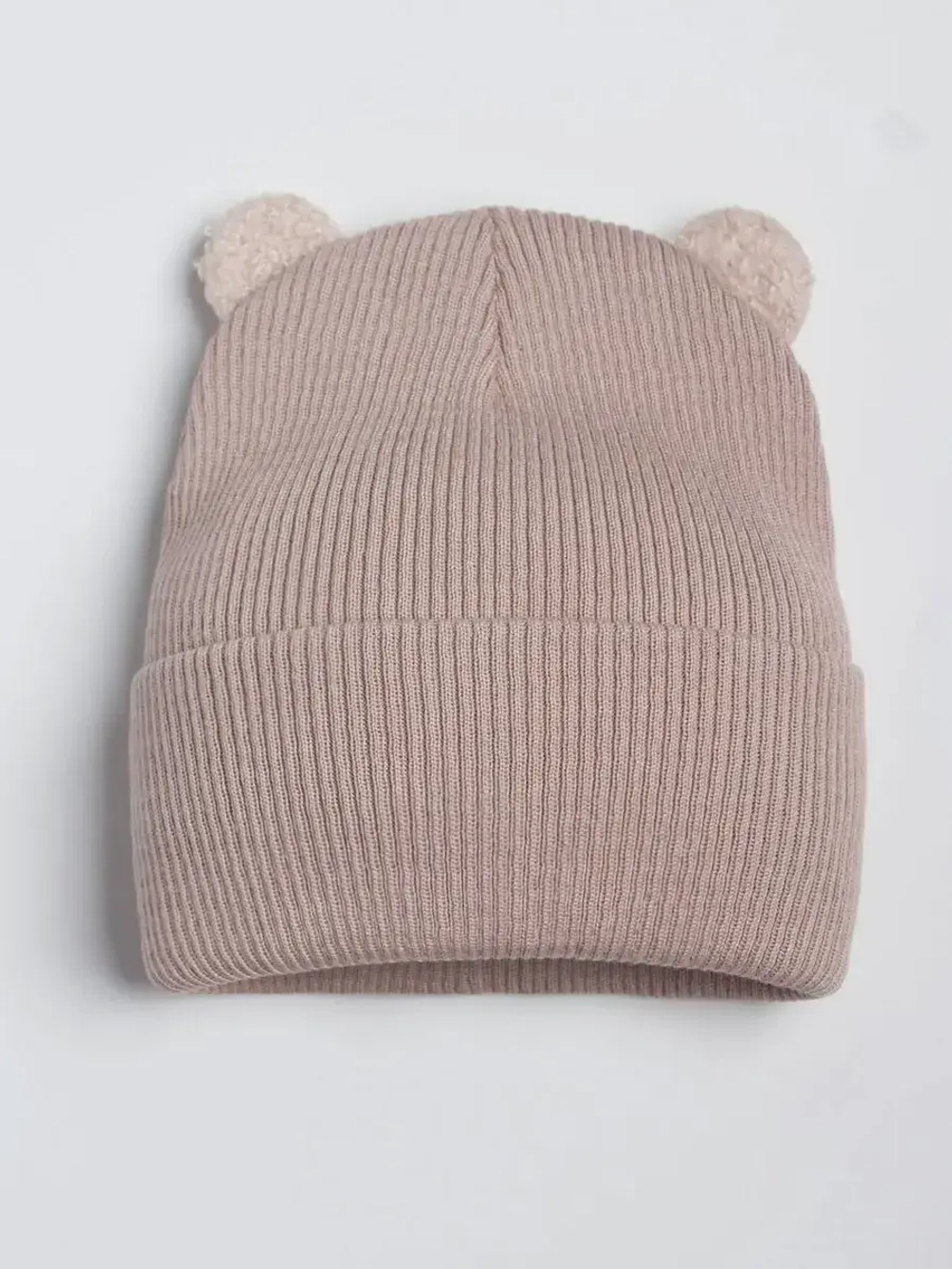 Шапка детская с ушками осенняя