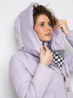 Куртка зимняя удлиненная с капюшоном