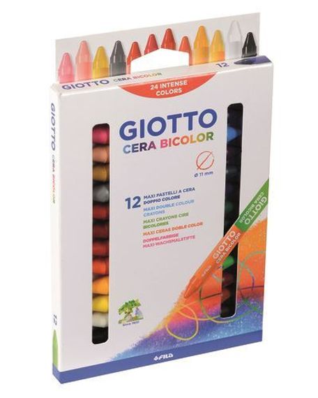 Мелки Giotto GIOTTO CERA BICOLOR 12 штуки