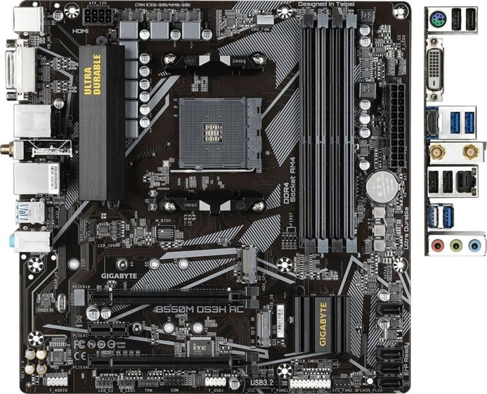 Материнская плата GIGABYTE B550M DS3H AC