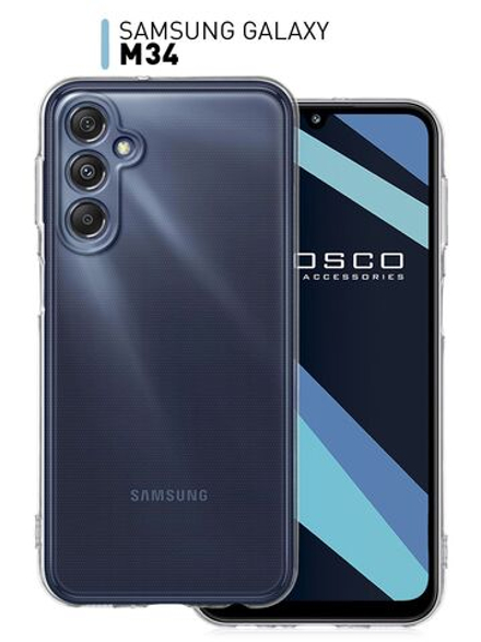 Чехол ROSCO для Samsung Galaxy M34 (арт.SS-M34-TPU-01-TRANSPARENT )