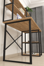 Стол письменный с настольной полкой 120х60 - сосна