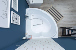 Акриловая ванна Aquanet (Акванет) Fregate 120x120 с каркасом