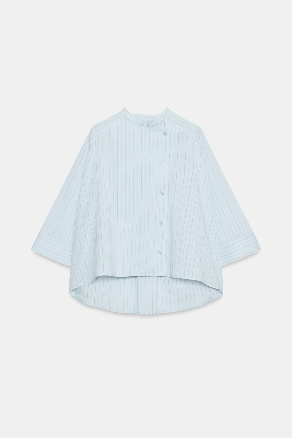 ZARA РУБАШКА В ПОЛОСКУ — ZW COLLECTION, СИНИЙ