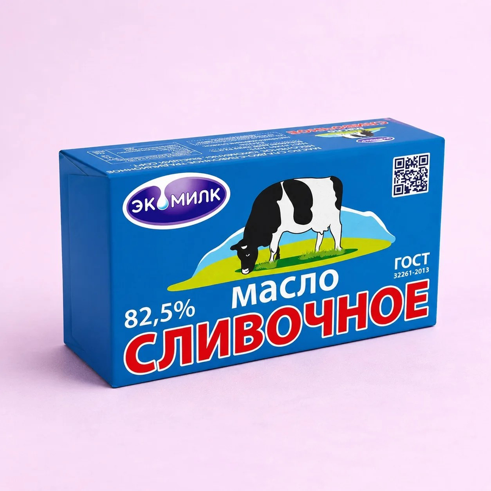 Масло сливочное традиционное "Экомилк" 82,5%-330 гр
