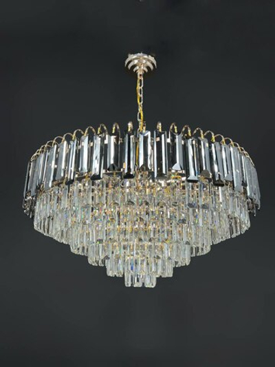 Люстра подвесная Lanbos, 18 ламп Е14, до 720 Вт, до 45 кв м, золото