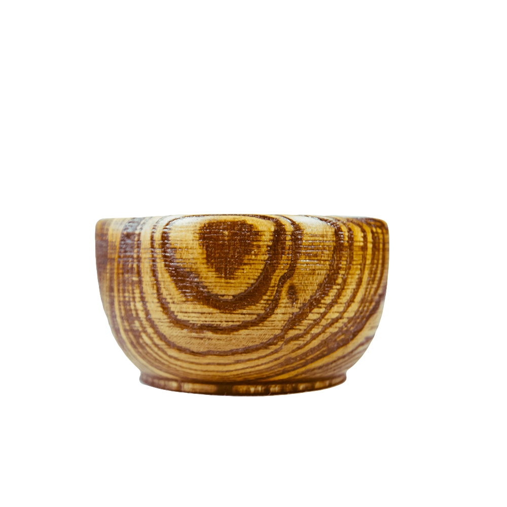 Деревянная текстурированная чаша-тарелка Art of Siberia из дерева вяз. T50