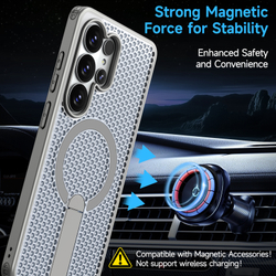 Прозрачный чехол Mesh Pro Magnetic Case для Samsung Galaxy S26 Ultra